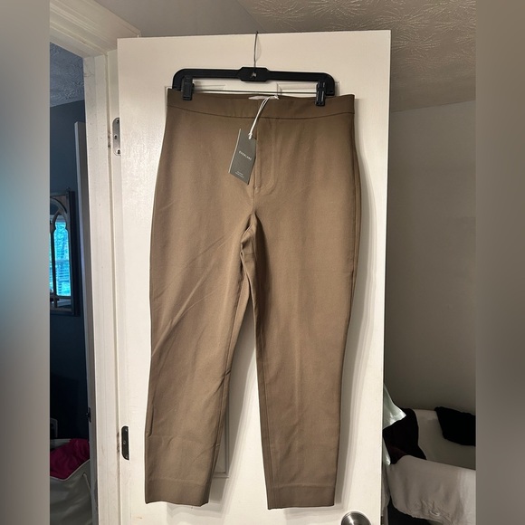 NWT 🆕 Everlane The Fixed Waist Stretch Cotton Work High Rise Pant Olive Green 10 - Picture 10 of 10